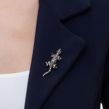 Imagem de Broche Strass Lagartixa BRG0050