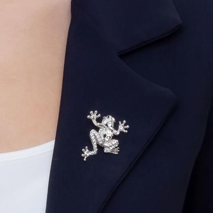 Imagem de Broche Strass Sapo BRG0046