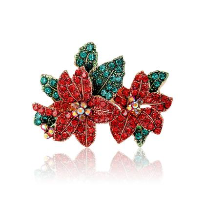 Imagem de Broches Florais De Strass Femininos E Unissex, Alfinetes Botânicos Para Banquete, Festa, Mochila,