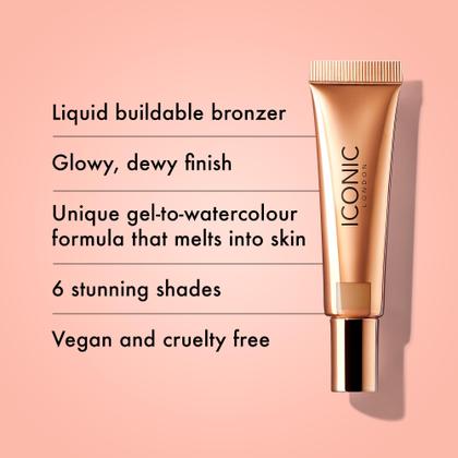 Imagem de Bronzeador líquido ICONIC LONDON Sheer Bronze 12 ml sem crueldade
