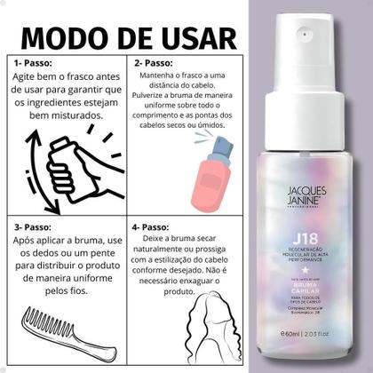 Imagem de Bruma Capilar Jacques Janine J18 Regeneração Molecular 60Ml