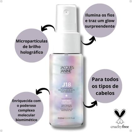 Imagem de Bruma Capilar Jacques Janine J18 Regeneração Molecular 60Ml