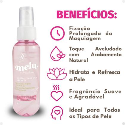 Imagem de Bruma Fixadora Melu by Ruby Rose Velvety 100ml Rr4800