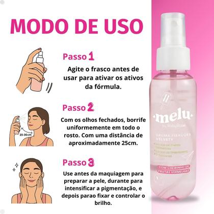 Imagem de Bruma Fixadora Melu by Ruby Rose Velvety 100ml Rr4800