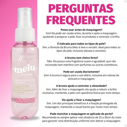 Imagem de Bruma Fixadora Melu by Ruby Rose Velvety 100ml Rr4800