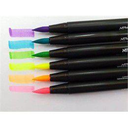 Imagem de Brush Pen Newpen NEON 06 Cores - NEWPEN