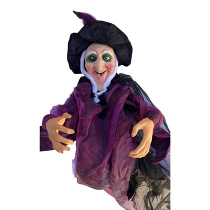 Imagem de Bruxa Grande Led Latex Halloween Decoração Enfeite