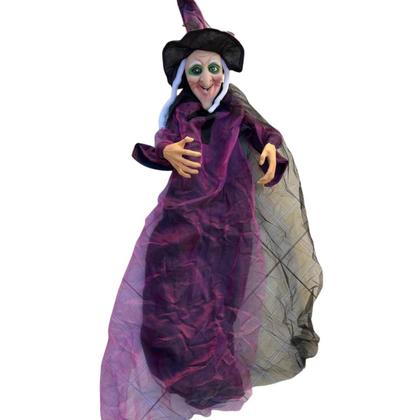 Imagem de Bruxa Grande Led Latex Halloween Decoração Enfeite