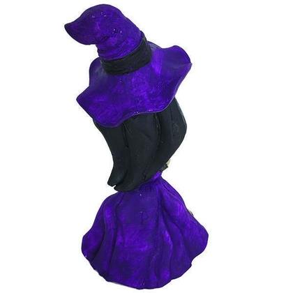 Imagem de Bruxinha Com Pet 10003 Em Resina 16Cm