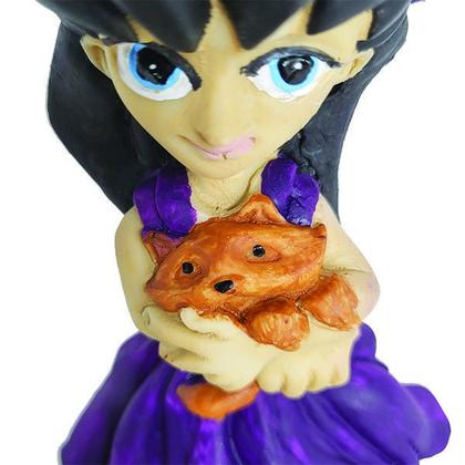 Imagem de Bruxinha Com Pet 10003 Em Resina 16Cm