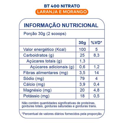 Imagem de BT 400 NIT Dobro Sabor Laranja e Morango Pote 450g