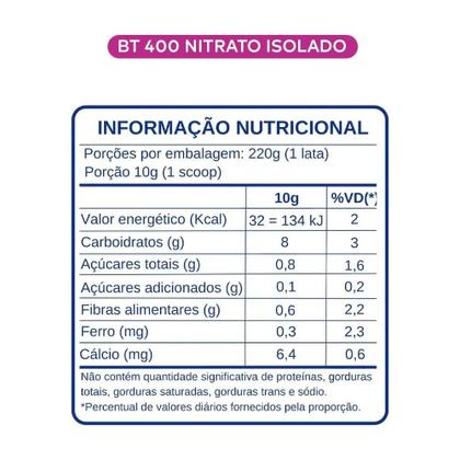 Imagem de BT Nitrato 400 Beterraba em Pó 220g - Dobro