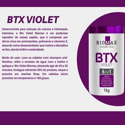 Imagem de Btox Matizador 1Kg Ideal Para Cabelos Loiros Blond Platinum