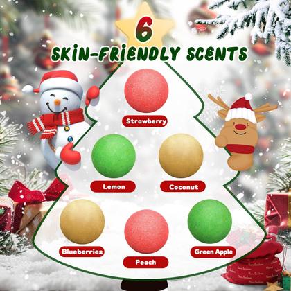 Imagem de Bubble Bath Bombs sanyi Christmas com brinquedos surpresa, pacote com 6