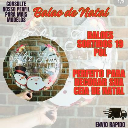 Imagem de Bubble Feliz Natal Eventos Balao Decoraçao Comemoraçao