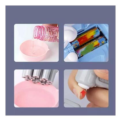 Imagem de Bubble Machine Soap Brinquedo Bolhas De Sabão Elétrico