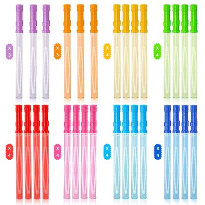 Imagem de Bubble Wands INSCRAFT, pacote de 30 polegadas, 14 polegadas e 8 cores para crianças de mais de 3 anos