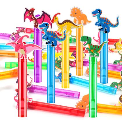Imagem de Bubble Wands PLOUGVI Dinosaur, 24 peças para lembrancinhas infantis