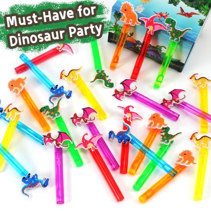 Imagem de Bubble Wands PLOUGVI Dinosaur, 24 peças para lembrancinhas infantis