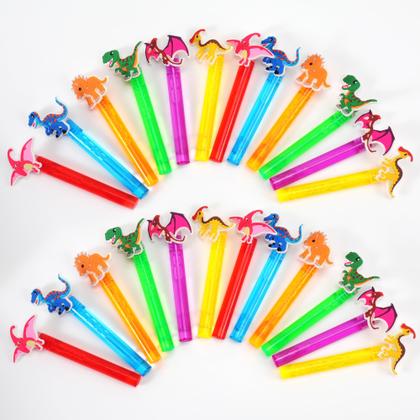 Imagem de Bubble Wands PLOUGVI Dinosaur, 24 peças para lembrancinhas infantis