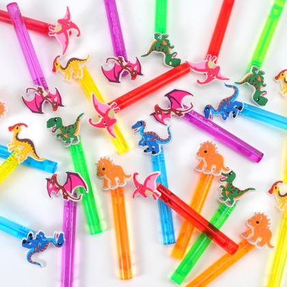 Imagem de Bubble Wands PLOUGVI Dinosaur, 24 peças para lembrancinhas infantis