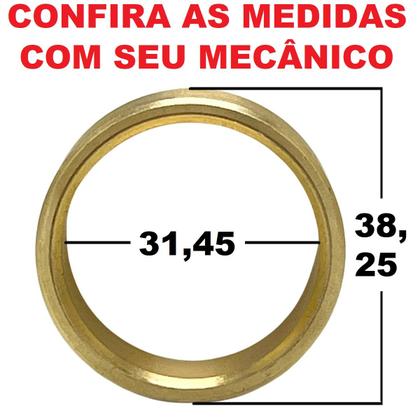 Imagem de BUCHA BRONZE DO EIXO DE ENTRADA CAIXA TRAÇÃO REDUÇÃO REDUZIDA TRANSFERÊNCIA RANGER TROLLER 4X4 1998 A 2012 (31,45x38x13)