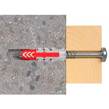 Imagem de Bucha De Nylon Duopower 8mm Fischer Com Aba 10 Peças