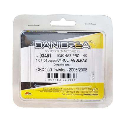 Imagem de Bucha do Amortecedor Pro Link Danidrea Cbx 250 Twister 2006 2007 2008 (4 Peças)