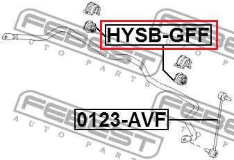 Imagem de Bucha estabilizador dianteiro Hyundai Azera D19.5 - Febest