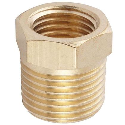 Imagem de Bucha Redução Lubefer 1/2 Macho x 3/8 Fêmea Aço