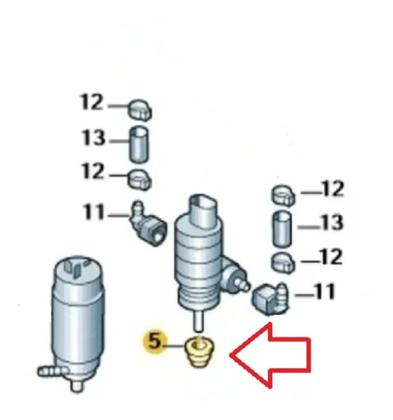 Imagem de Bucha Vedação Reservatorio Partida Frio GM Celta Corsa Onix Spin Prisma Zafira Meriva Cobalt Chevet