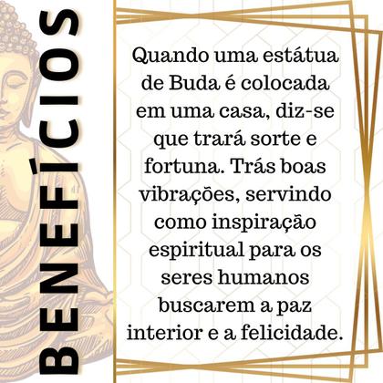 Imagem de Buda Hindu M - Branco