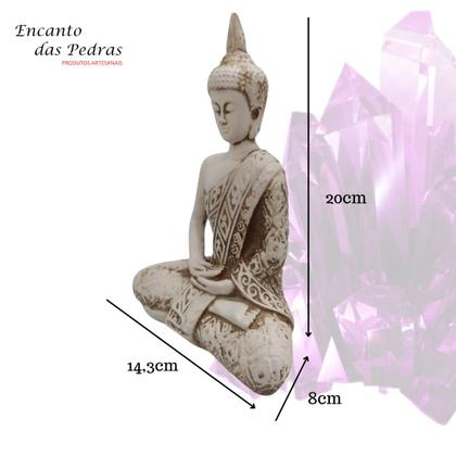 Imagem de Buda Hindu M - Branco