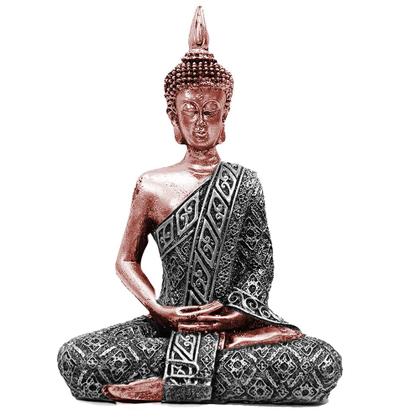 Imagem de Buda Hindu Tailandês Deus Riqueza Prosperidade Resina 20 cm