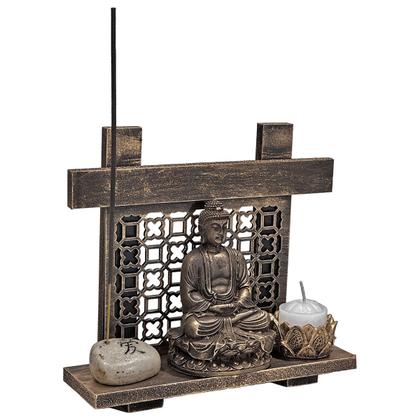 Imagem de Buda Ouro Incenso Pedra Japonesa Amor Esperança Vida Paz