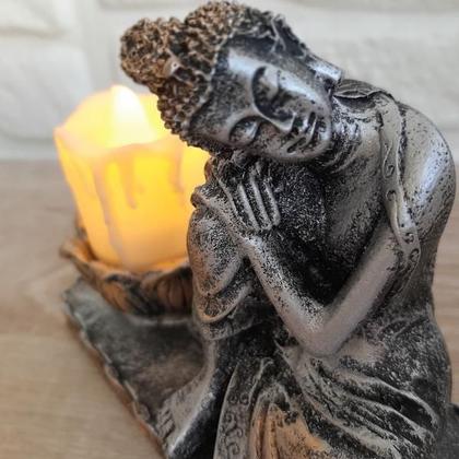 Imagem de Buda Tailandês Com Castiçal Para Incenso 05526