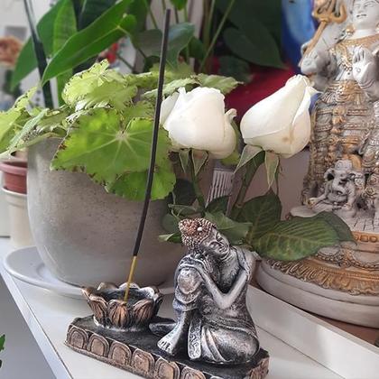 Imagem de Buda Tailandês Com Castiçal Para Incenso 05526