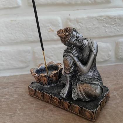 Imagem de Buda Tailandês Com Castiçal Para Incenso 05526