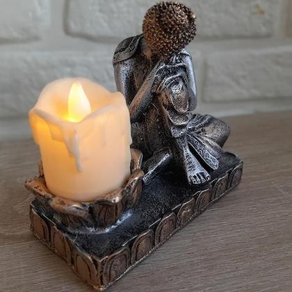 Imagem de Buda Tailandês Com Castiçal Para Incenso E Ou Vela 05526