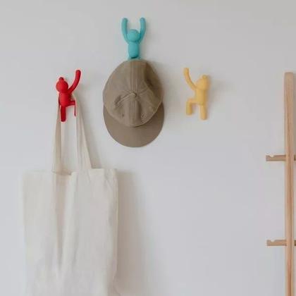 Imagem de Buddy Conjunto Cabideiros de Parede 3 Peças Colorido UMBRA