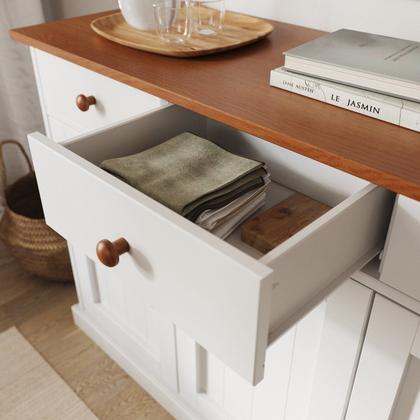 Imagem de Buffet 3 Portas e 3 Gavetas em Madeira Maciça Westerland