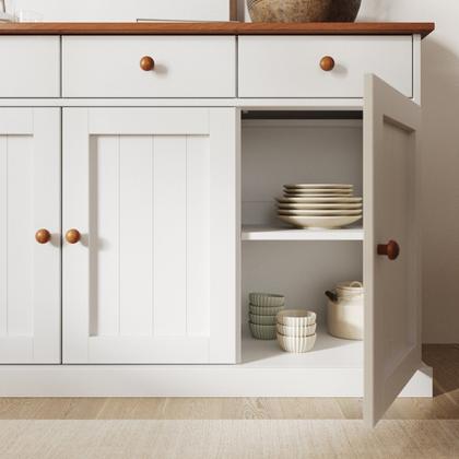 Imagem de Buffet 3 Portas e 3 Gavetas em Madeira Maciça Westerland