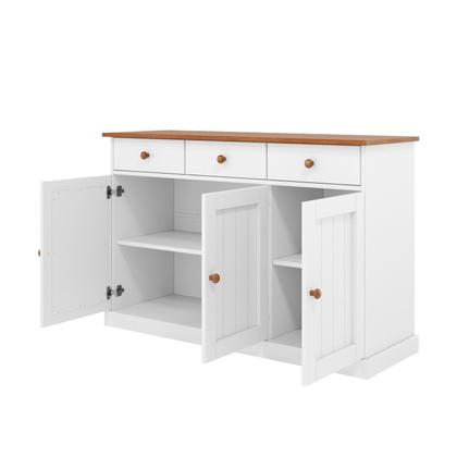 Imagem de Buffet 3 Portas e 3 Gavetas em Madeira Maciça Westerland