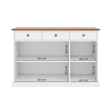 Imagem de Buffet 3 Portas e 3 Gavetas em Madeira Maciça Westerland