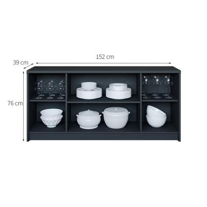 Buffet Anya 4 PT Chumbo - Mobly Imagem de Buffet Anya 4 PT Chumbo