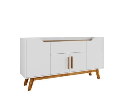 Imagem de Buffet Aparador 1 Gaveta 4 Portas Retro Pés De Madeira Future