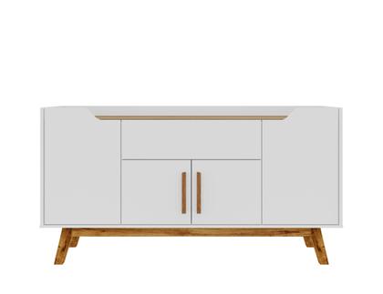 Imagem de Buffet Aparador 1 Gaveta 4 Portas Retro Pés De Madeira Future