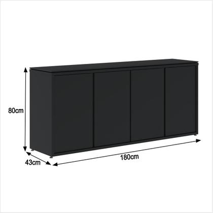 Imagem de Buffet Aparador 4 Portas 180cm Oslo