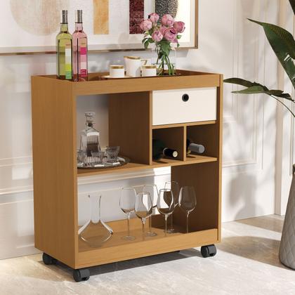 Imagem de Buffet Aparador 4000 Nature com Off White - Moveis JB