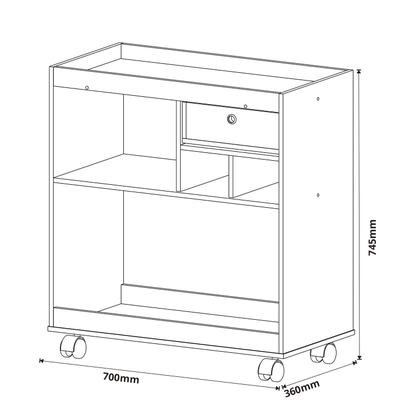 Imagem de Buffet Aparador 4000 Nature com Off White - Moveis JB